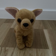 Brown Chihuahua Puppy Dog  Soft Toy Plush 20 cm long 