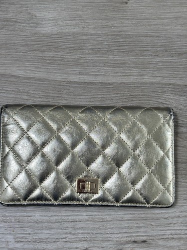 Chanel gold leather reissue - chanel,