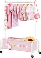 Baby Clothes Rail with Wheels