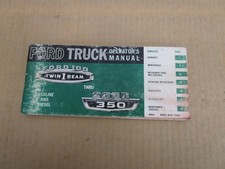 1966 66 Ford F100 F250 F350 truck pickup owners manual operators