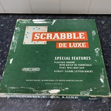 Vintage 1973 Deluxe Scrabble 1013 Classic Family Board Game