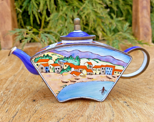 Vintage miniature enamel - miniature,