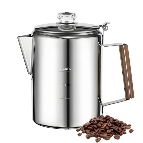 Stainless steel coffee maker - steel,