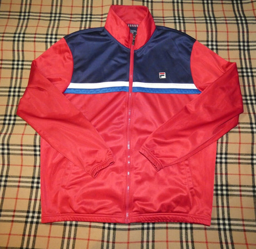 Fila tracksuit top white line - tracksuit,