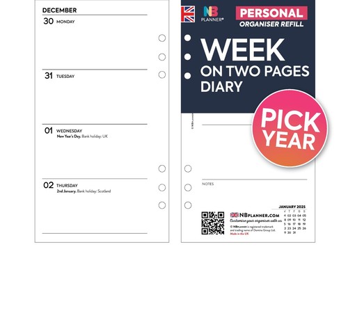 2027 2028 filofax personal - 2027, |