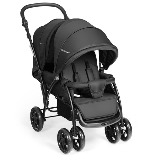 Double seat baby stroller - double,