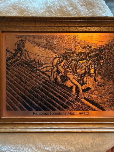 Ransomes ploughing match award