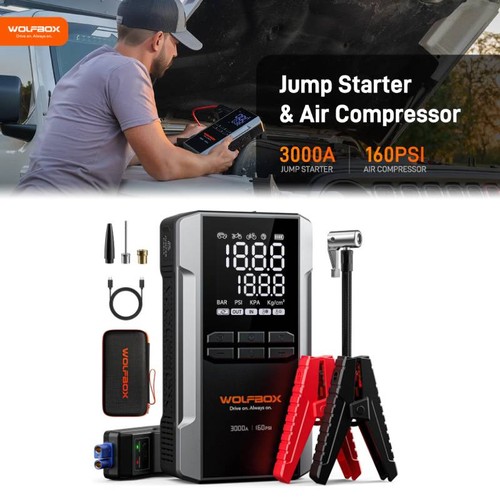 Wolfbox 3000a jump starter - 3000a,