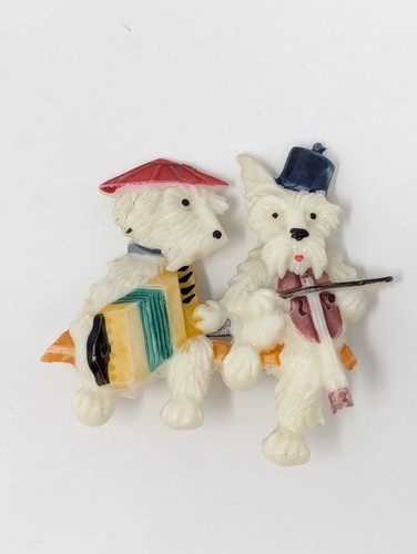 Vintage scottie dog - vintage, brooch
