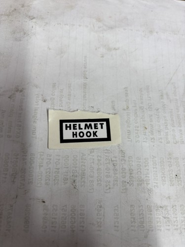 Helmet hook decal kawasaki - helmet,
