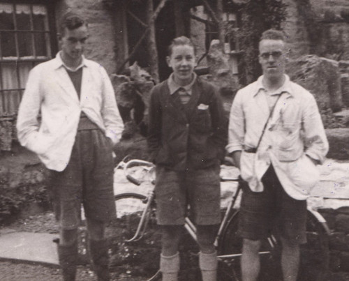 1930s rppc photo named men - photo,