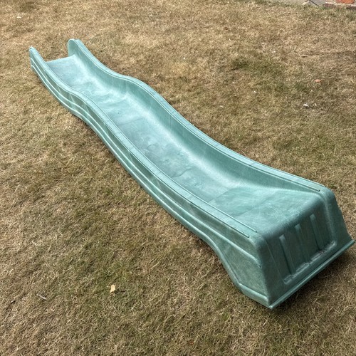 Used green wave slide - used,