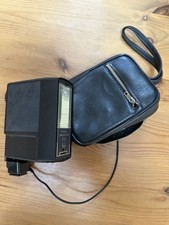 VINTAGE VIVITAR AUTO THYRISTOR 292 CAMERA FLASH UNTESTED C/W BATTERY CASE LEAD