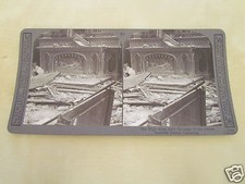 WW1 STEREOVIEW HIGH ALTER IN RUINS OF THE FORMER BEAUTIFUL FRENCH CHURCH C1918
