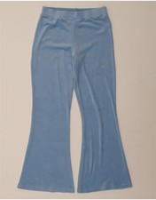 HOLLISTER Womens High Waist Tracksuit Trousers UK 12 Medium  Blue AL04