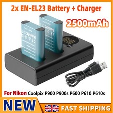 2pcs EN-EL23 Battery For Nikon