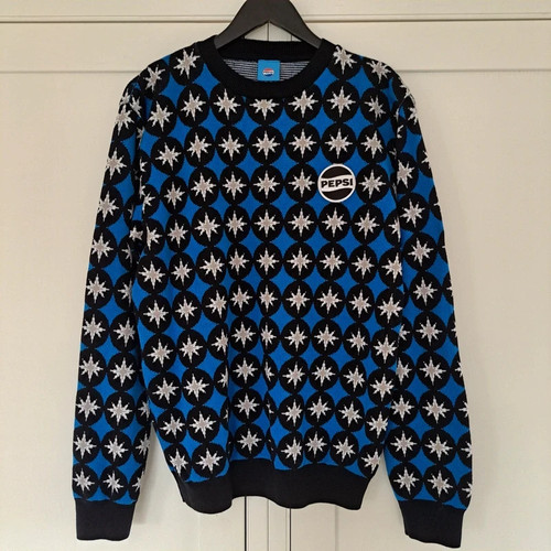 Pepsi knit crewneck sweater - pepsi,