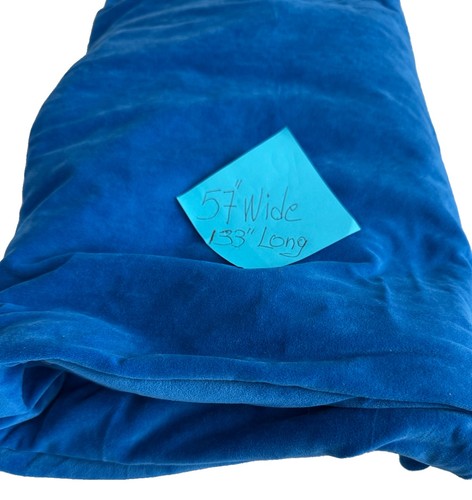 Royal blue velvet fabric - blue,