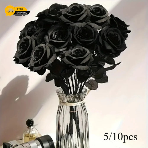 Artificial black roses fake - roses,