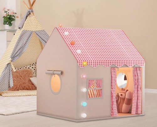 Children play tent princess - children,