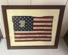 Handmade Framed Flag “Let