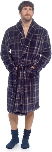 Men bathrobe soft warm - bathrobe,