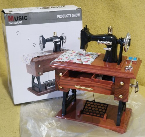 Retro music box vintage sewing - music,