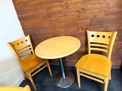 Piece round bistro table - round,
