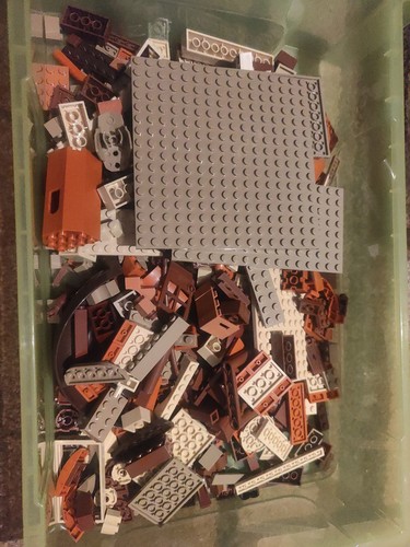Lego brown beige bricks mixed - ,
