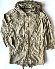 Brand New Ladies Olive Green TopShop Slouch Fishtail Parka Jacket 10 M Hood Coat