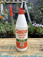 Vintage Castrol Hypoy EP 90 Gear Oil Plastic Bottle - 1960s Garage Man Cave Auto