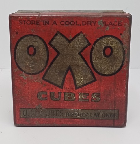 Vtg oxo cube empty metal - vtg,