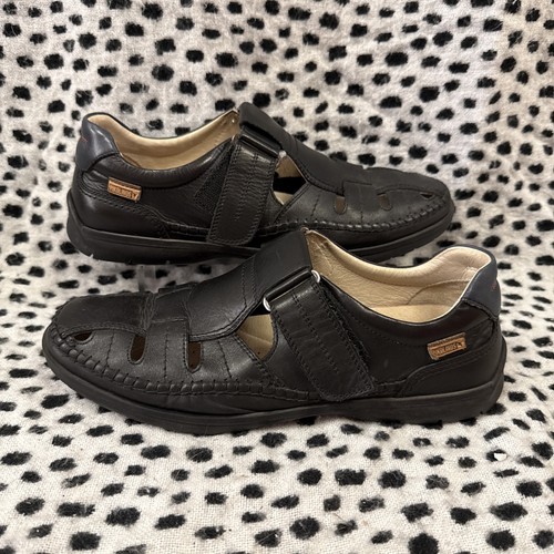 Pikolinos black strappy cut - pikolinos,
