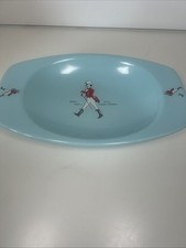 Vintage Johnnie Walker Wade Regicor Ashtray Whiskey Advertising Pale Blue Bar