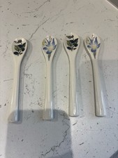 Vintage Villeroy & Boch Ceramic Spoons x4 Rare Collectable Depuis 1748