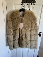 Missguided Faux Fur Coat Size