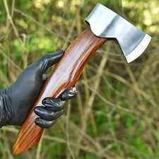 Handmade Carbon Steel Axe Vintage style Camping Collectible Gift for him