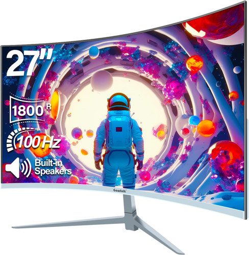 Curved monitor inch 100hz - curved, 27