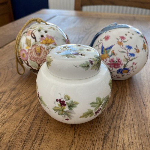 Bone china vintage pomander - vintage,