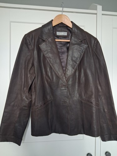Ladies leather jacket size 16 - ladies,