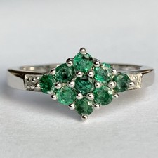 Sterling Silver Emerald