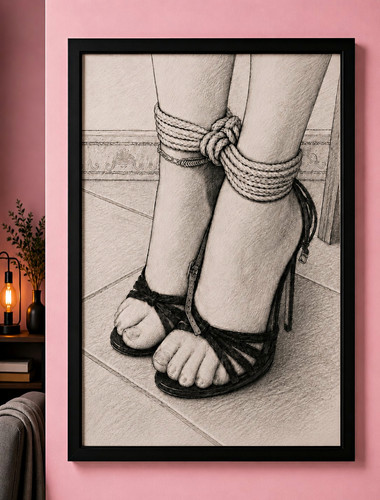 Framed sketch art - framed, print