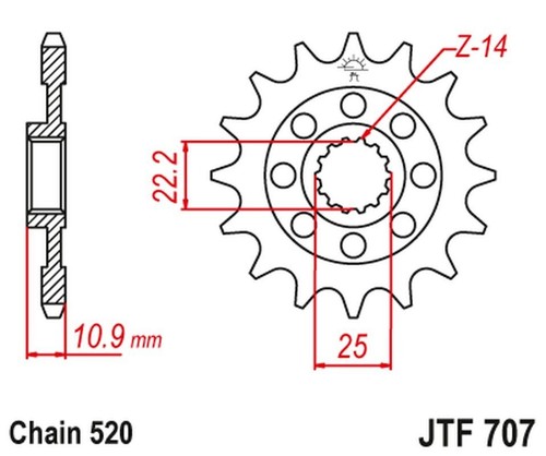 Front sprocket 2145 aprilia - 2145,