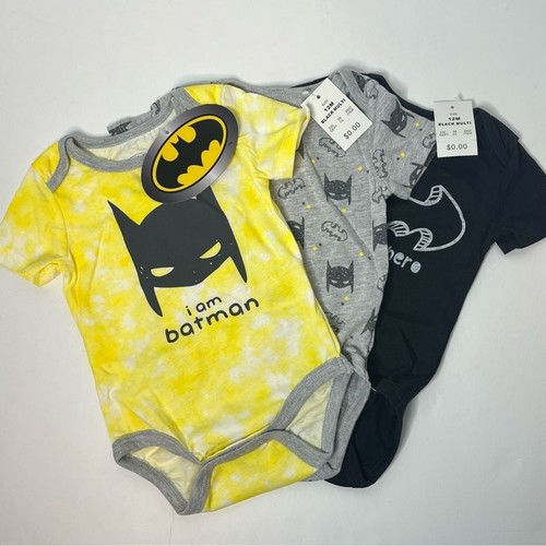 Comics 3pk baby boy - comics, batman