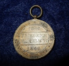 A Prussian Hohenzollern Campaign Service Medal 1848-49, Friedrich Wilhelm IV.