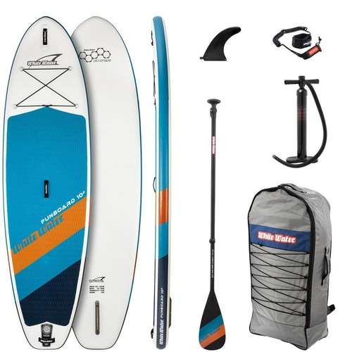 White water funboard set - white, 10.2