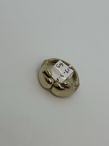 9ct solid gold double - 9ct, boxing