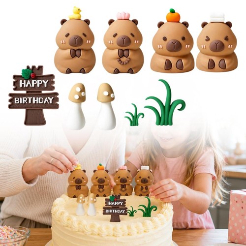 Pcs capybara cake topper - pcs,