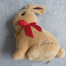 Lindt Golden Plush Rabbit With Zip Pocket Soft Toy excellent condition 