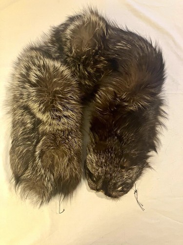 Vintage dark brown - brown, fur